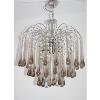 Vintage Italian chandelier Paolo Venini Murano